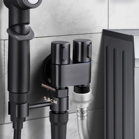 Dual-Control 1-In-2-Out Bidet | Valve With Twin Outlets