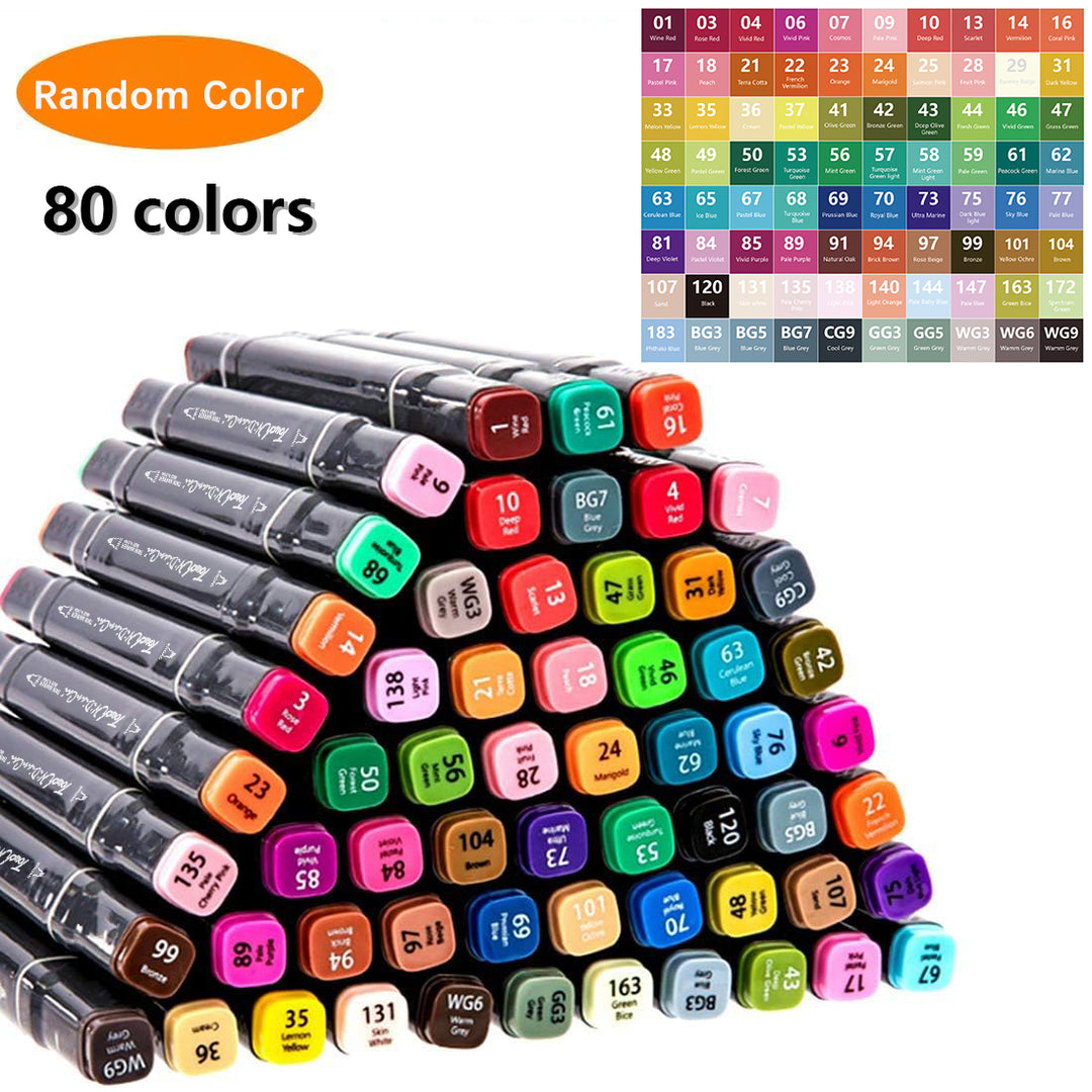 Dual Tip Alcohol Markers Set | Fine &amp; Broad Tips with Blender Pen | Smooth Blending for Drawing and Colouring Projects