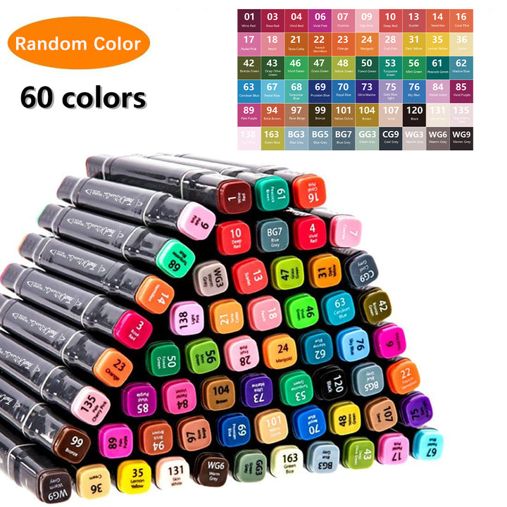 Dual Tip Alcohol Markers Set | Fine &amp; Broad Tips with Blender Pen | Smooth Blending for Drawing and Colouring Projects