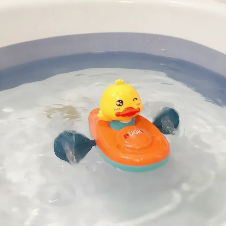 Duck Bath Toy with Water Spray | Motorboat Sprinkler Set
