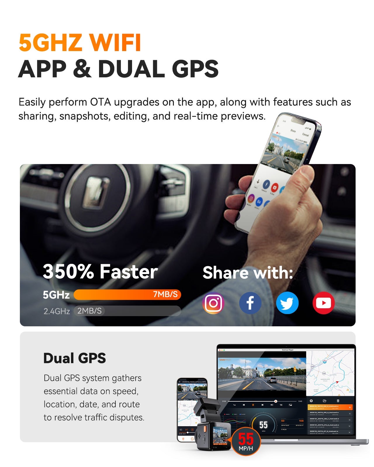 E1 Pro | 4K Dash Cam for Car with Enhanced Night Vision | Compact Safety Monitor for Your Vehicle 5