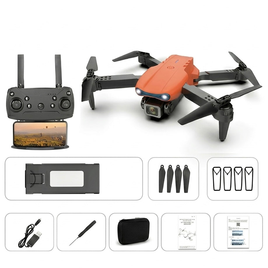 Aerial Vision | Foldable Mini Drone with Dual Camera | Optical Flow | Beginner-Friendly | Under 250g
