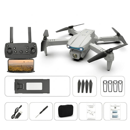 Aerial Vision | Foldable Mini Drone with Dual Camera | Optical Flow | Beginner-Friendly | Under 250g