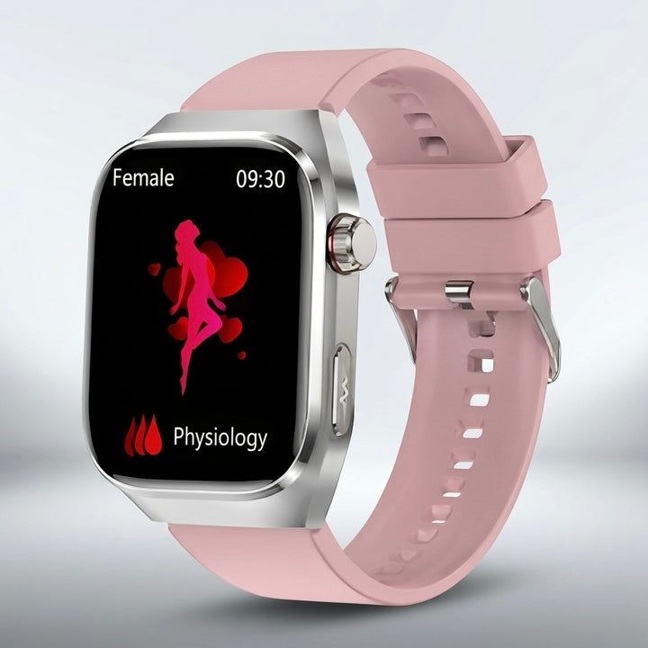 ECG Smart Watch | Heart Rate, Blood Oxygen &amp; Sleep Tracking | IP68 | Bluetooth Calling | 650mAh | 2.04" AMOLED