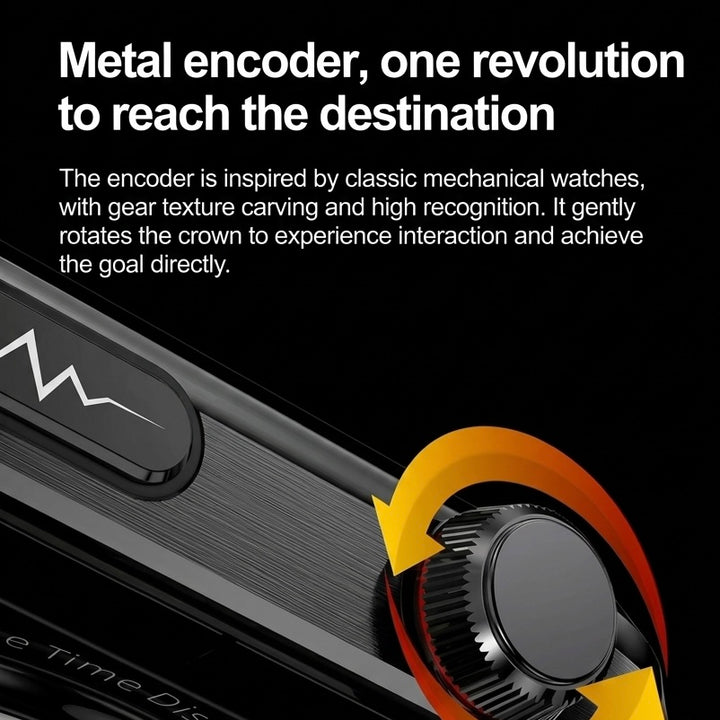 ECG Smart Watch | Heart Rate, Blood Oxygen &amp; Sleep Tracking | IP68 | Bluetooth Calling | 650mAh | 2.04" AMOLED