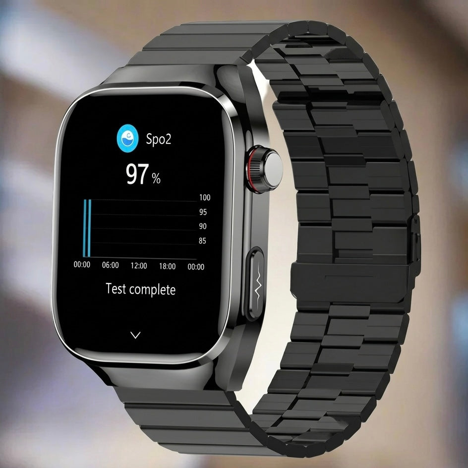 ECG Smart Watch | Heart Rate, Blood Oxygen & Sleep Tracking | IP68 | Bluetooth Calling | 650mAh | 2.04" AMOLED