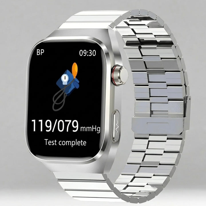 ECG Smart Watch | Heart Rate, Blood Oxygen &amp; Sleep Tracking | IP68 | Bluetooth Calling | 650mAh | 2.04" AMOLED