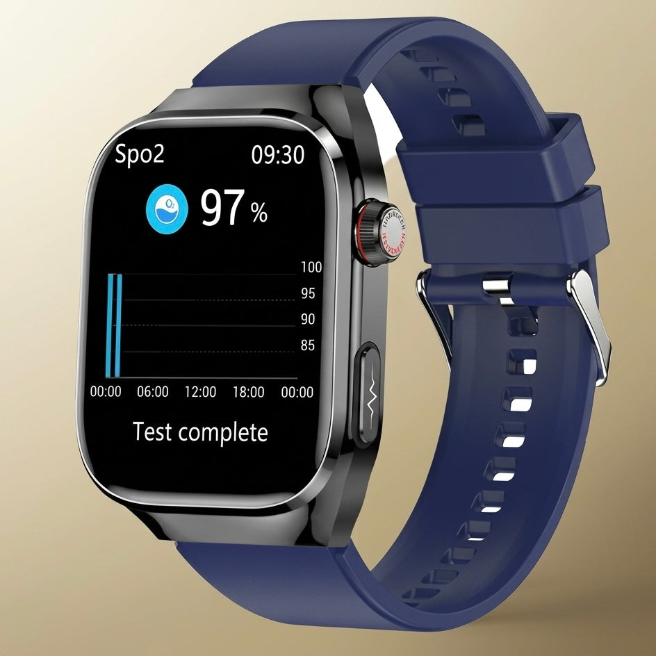 ECG Smart Watch | Heart Rate, Blood Oxygen & Sleep Tracking | IP68 | Bluetooth Calling | 650mAh | 2.04" AMOLED