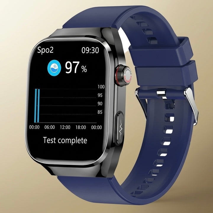 ECG Smart Watch | Heart Rate, Blood Oxygen &amp; Sleep Tracking | IP68 | Bluetooth Calling | 650mAh | 2.04" AMOLED