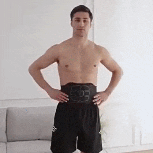 EMS Abdominal Belt | Six Modes, Water-Activated Pads