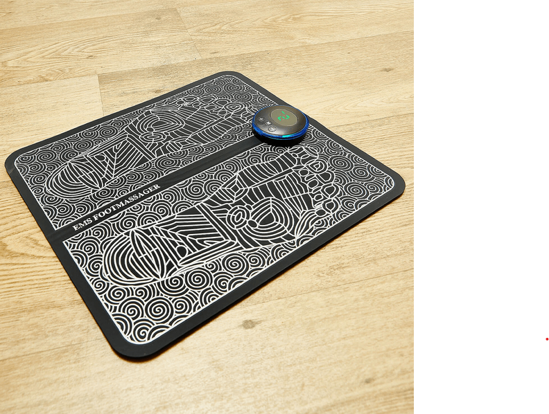 EMS Foot Massage Mat | 9 Adjustable Intensity Modes | USB Rechargeable for Circulation, Muscle Recovery and Stress Relief