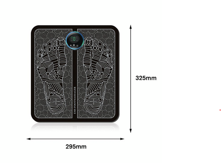 EMS Foot Massage Mat | 9 Adjustable Intensity Modes | USB Rechargeable for Circulation, Muscle Recovery and Stress Relief