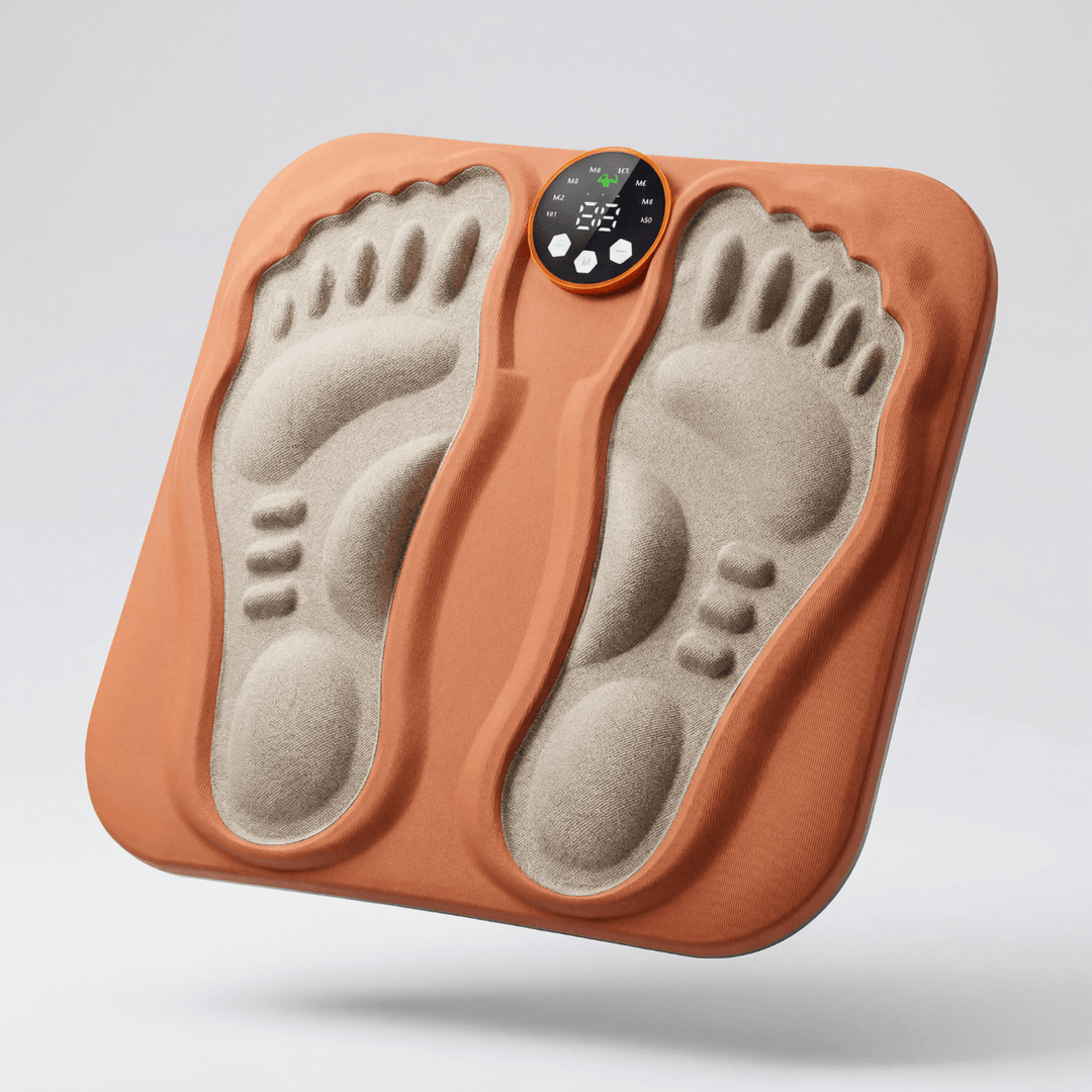 EMS Foot Massager Pad | 8 Modes & 29 Intensity Levels | RF Remote | USB Rechargeable
