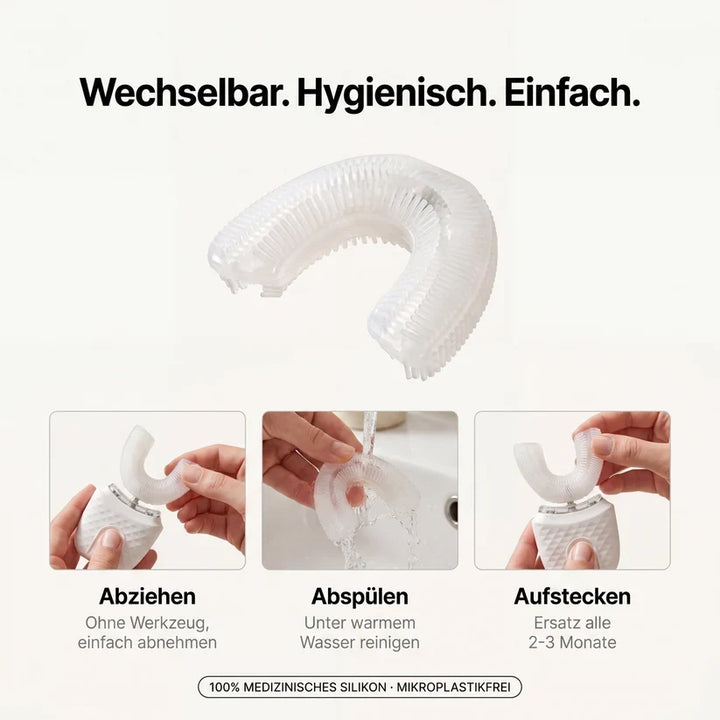 U-Shaped Electric Toothbrush | Soft Silicone Bristles, Gentle on Enamel | Rechargeable Automatic Whole-Mouth Cleaning 5