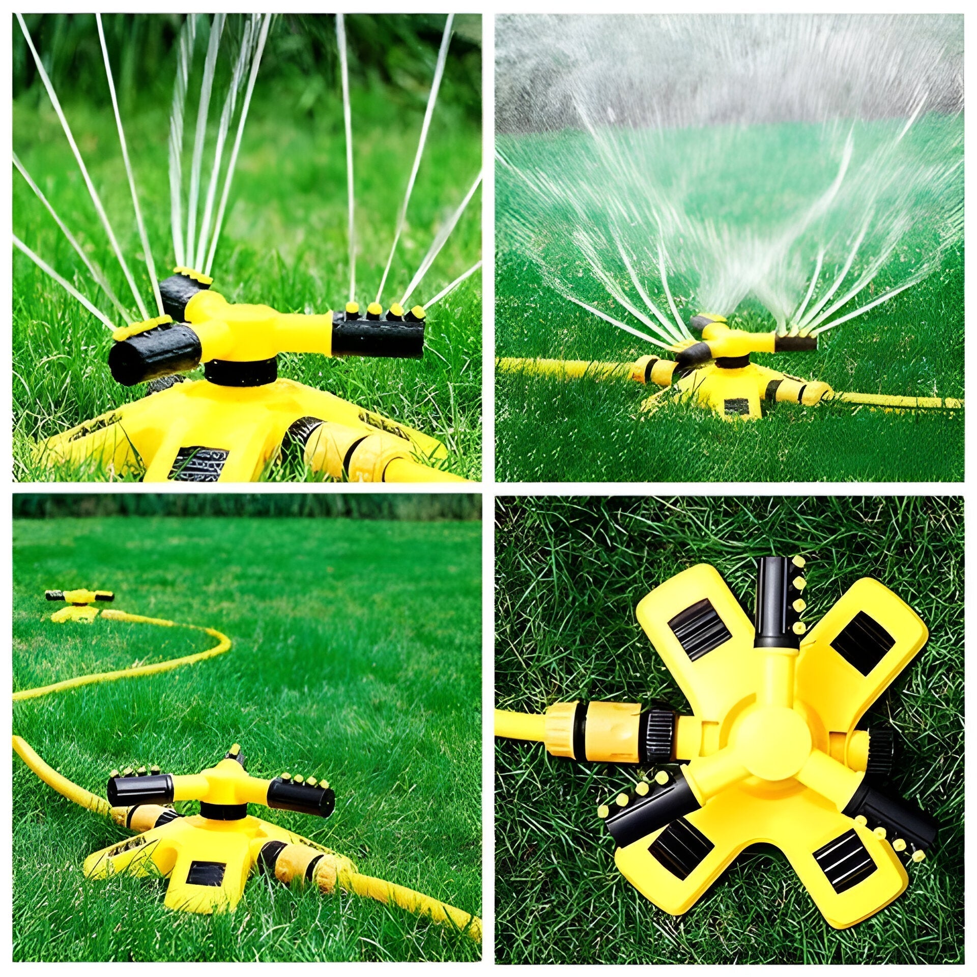 Effortless Garden Sprinkler System | 360° Rotating Water Sprinkler for Efficient Lawn Coverage 0