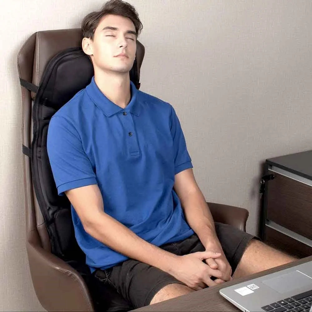 Eight-Mode Vibration Massage Seat Cushion with Heat for Home and Car 7