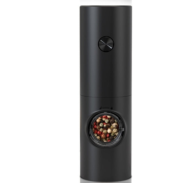Electric Automatic Mill Pepper and Salt Grinder | LED Light One-Hand Grinder