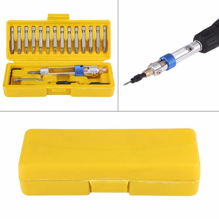 Electric Drill and Screwdriver Set | 2-in-1 Screwdriver and Impact Driver | For Wood Drilling and DIY Woodworking Projects