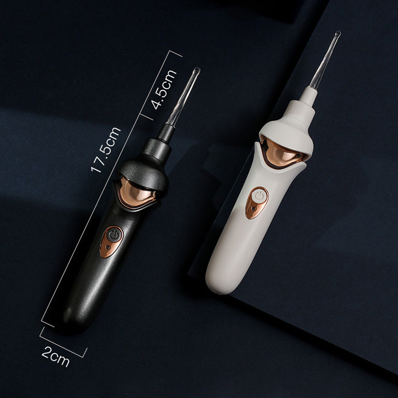 Electric Earwax Remover Tool | 5 Interchangeable Silicone Tips | USB Rechargeable, Gentle Noiseless Ear Cleaning