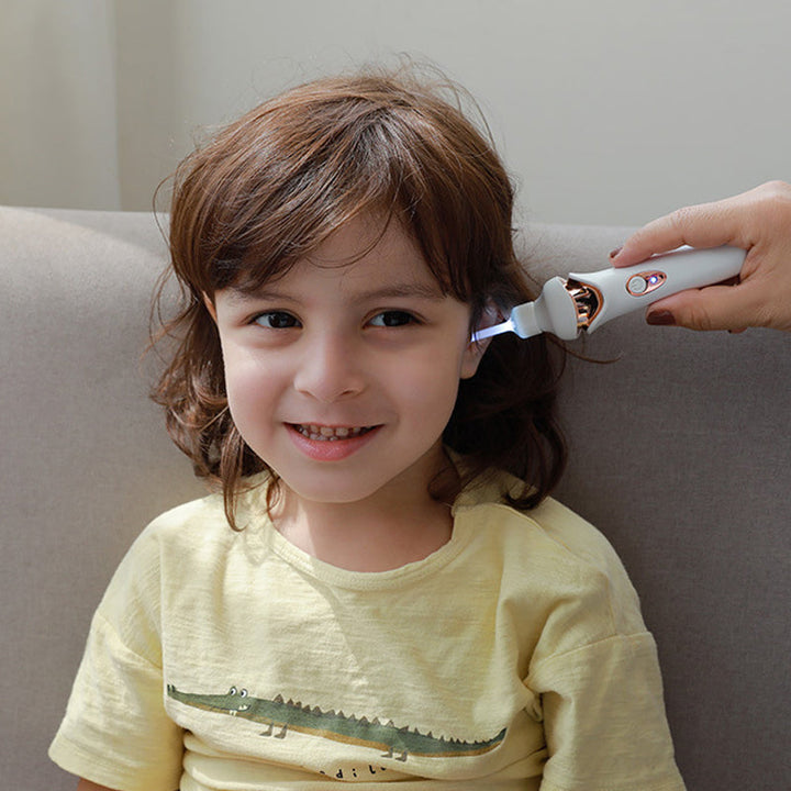 Electric Earwax Remover Tool | 5 Interchangeable Silicone Tips | USB Rechargeable, Gentle Noiseless Ear Cleaning