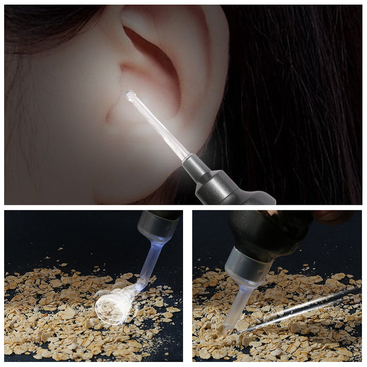 Electric Earwax Remover Tool | 5 Interchangeable Silicone Tips | USB Rechargeable, Gentle Noiseless Ear Cleaning