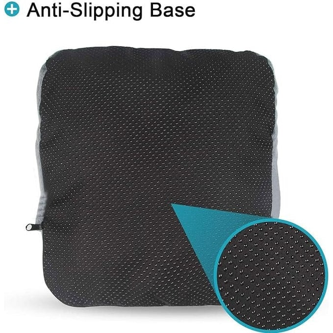 Electric Foot Massager Pouch with Heat and Vibration | Plush Fleece Warmer | USB Powered, Portable for Home, Office and Travel