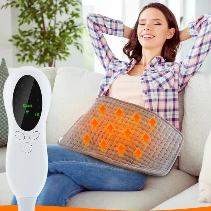 Electric Heating Pad | Digital Temperature Control | Grey Microplush