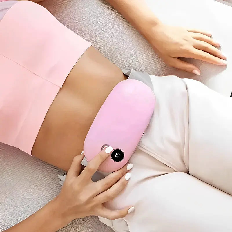 Electric Heating Pad for Cramps with Dual Therapy | Cordless Design for On-the-Go Relief
