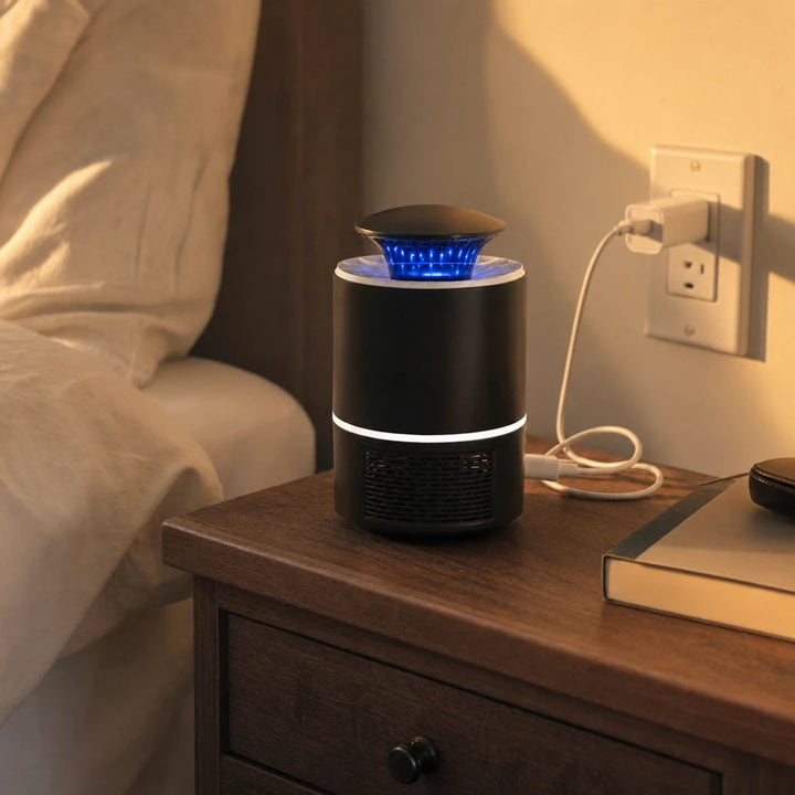 Electric Insect Trap Lamp | Blue Light Ring, USB Powered