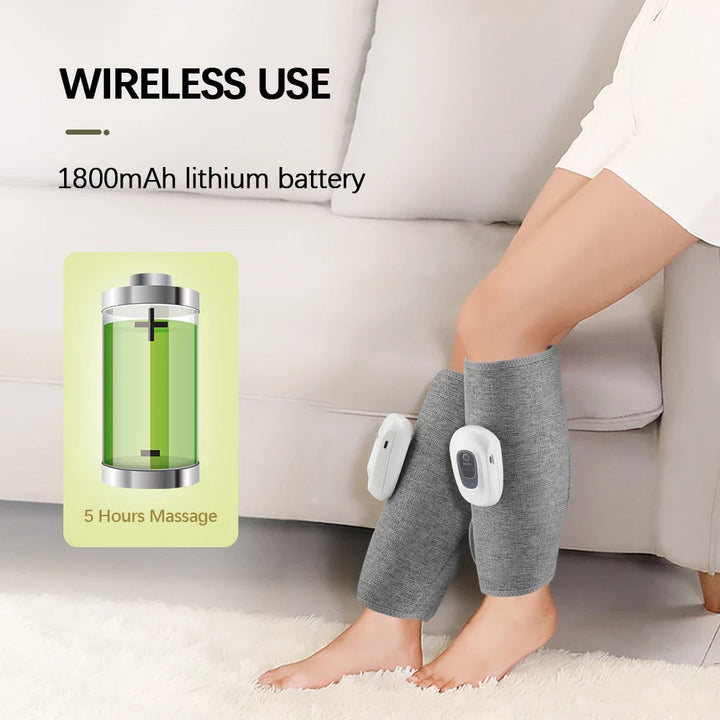 Electric Leg Massager | Wireless Air Compression Calf Wrap