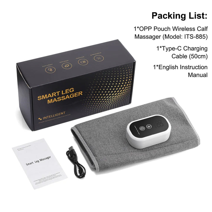 Electric Leg Massager | Wireless Air Compression Calf Wrap