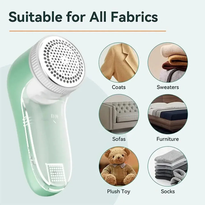 Electric Lint Remover for Clothes | 10,000 RPM Motor, Stainless Steel Blade &amp; 3-Hole Design | Removes Pet Hair &amp; Fuzz Fast