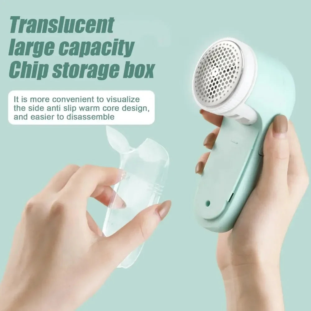 Electric Lint Remover for Clothes | 10,000 RPM Motor, Stainless Steel Blade &amp; 3-Hole Design | Removes Pet Hair &amp; Fuzz Fast