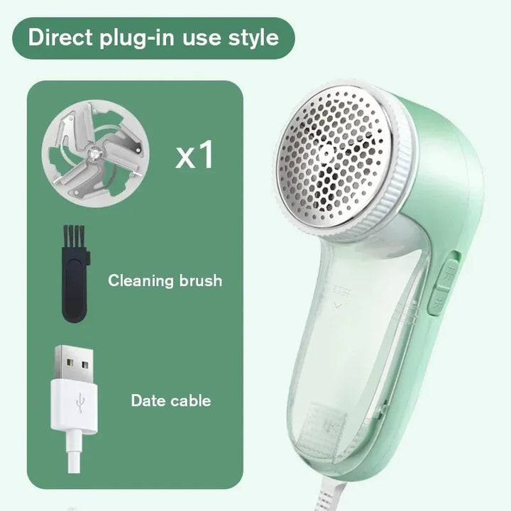 Electric Lint Remover for Clothes | 10,000 RPM Motor, Stainless Steel Blade &amp; 3-Hole Design | Removes Pet Hair &amp; Fuzz Fast