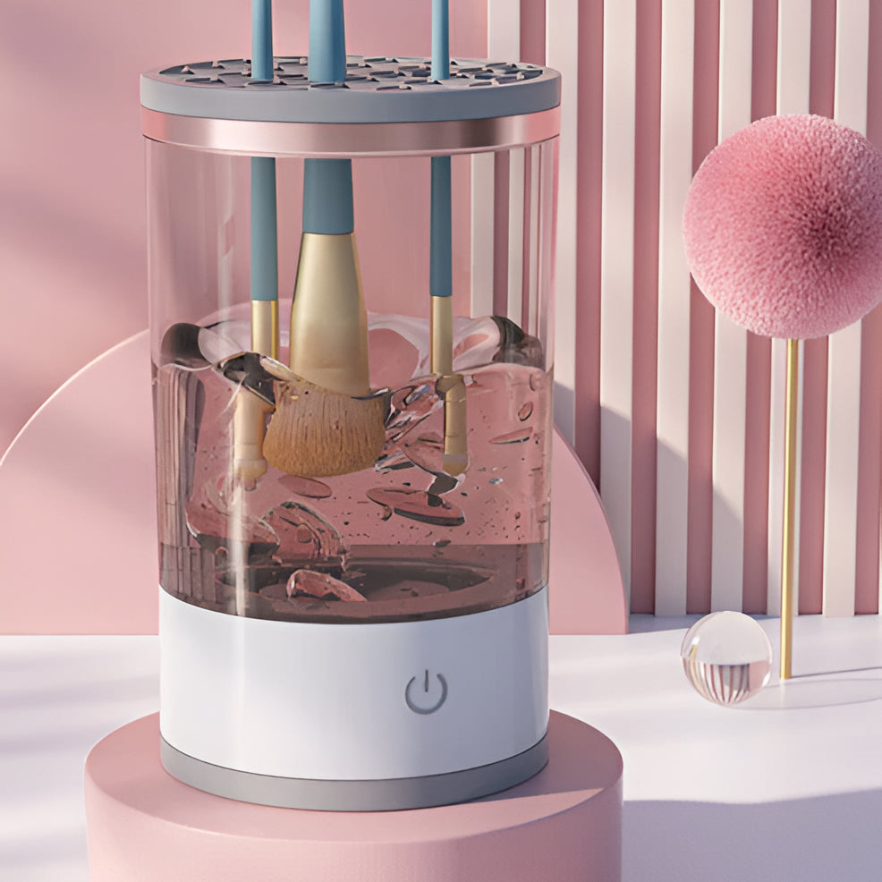Electric Makeup Brush Cleaner Machine | UV Sterilisation, Automatic & Handheld Modes | Deep Cleans Without Damaging Bristles