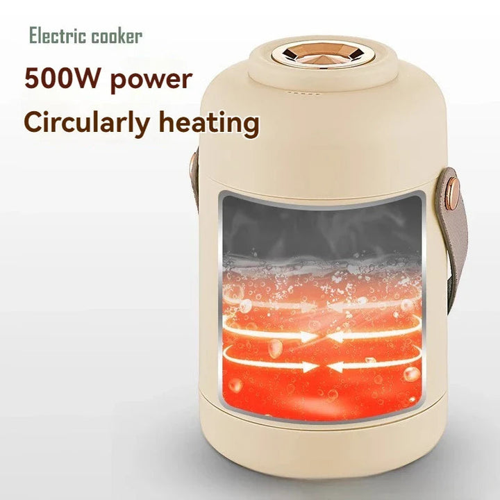 Electric Mini Cooker | 1L | Smart Timer | Compact | Soups, Stews &amp; Rice