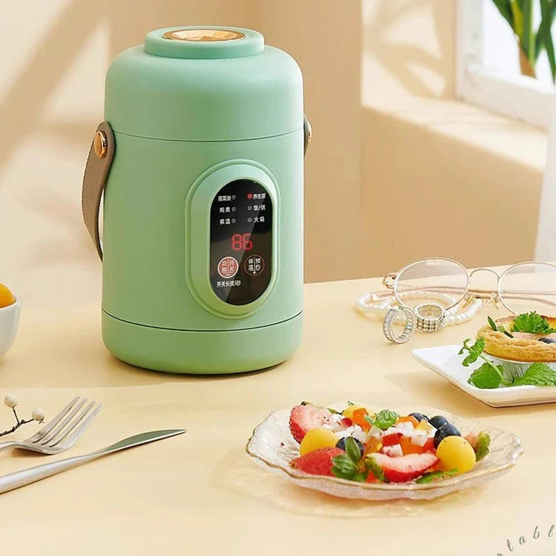 Electric Mini Cooker | 1L | Smart Timer | Compact | Soups, Stews &amp; Rice