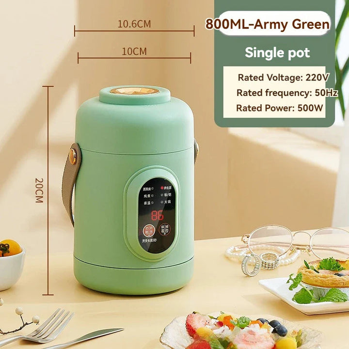 Electric Mini Cooker | 1L | Smart Timer | Compact | Soups, Stews &amp; Rice