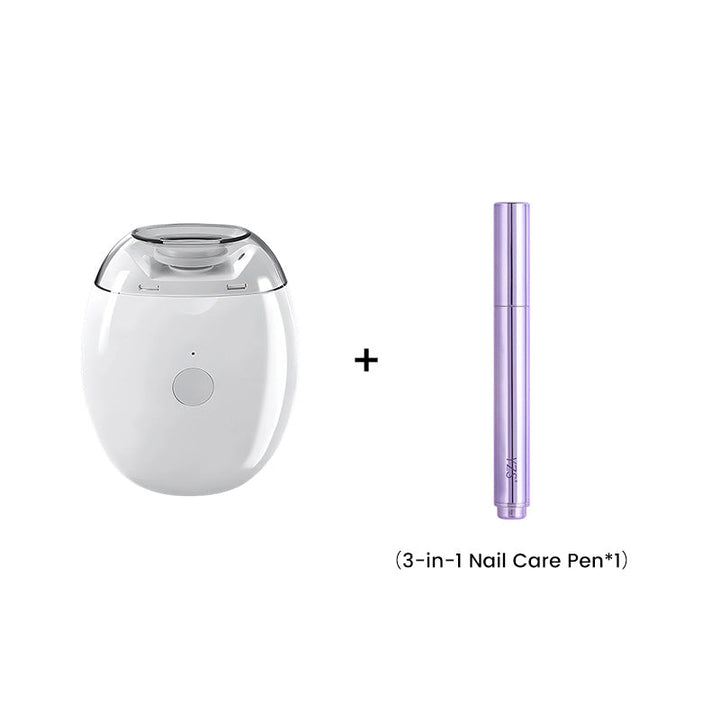 Electric Nail File for Women | Automatic 360° Filing, 3 Speed Settings &amp; LED Light | Quiet Rechargeable Design