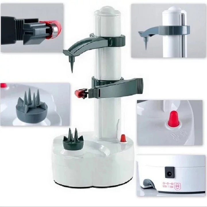 Electric Potato Peeler Automatic | Powerful Motor, Automatic Shut-Off | Fast, Consistent Peeling for Large Batches