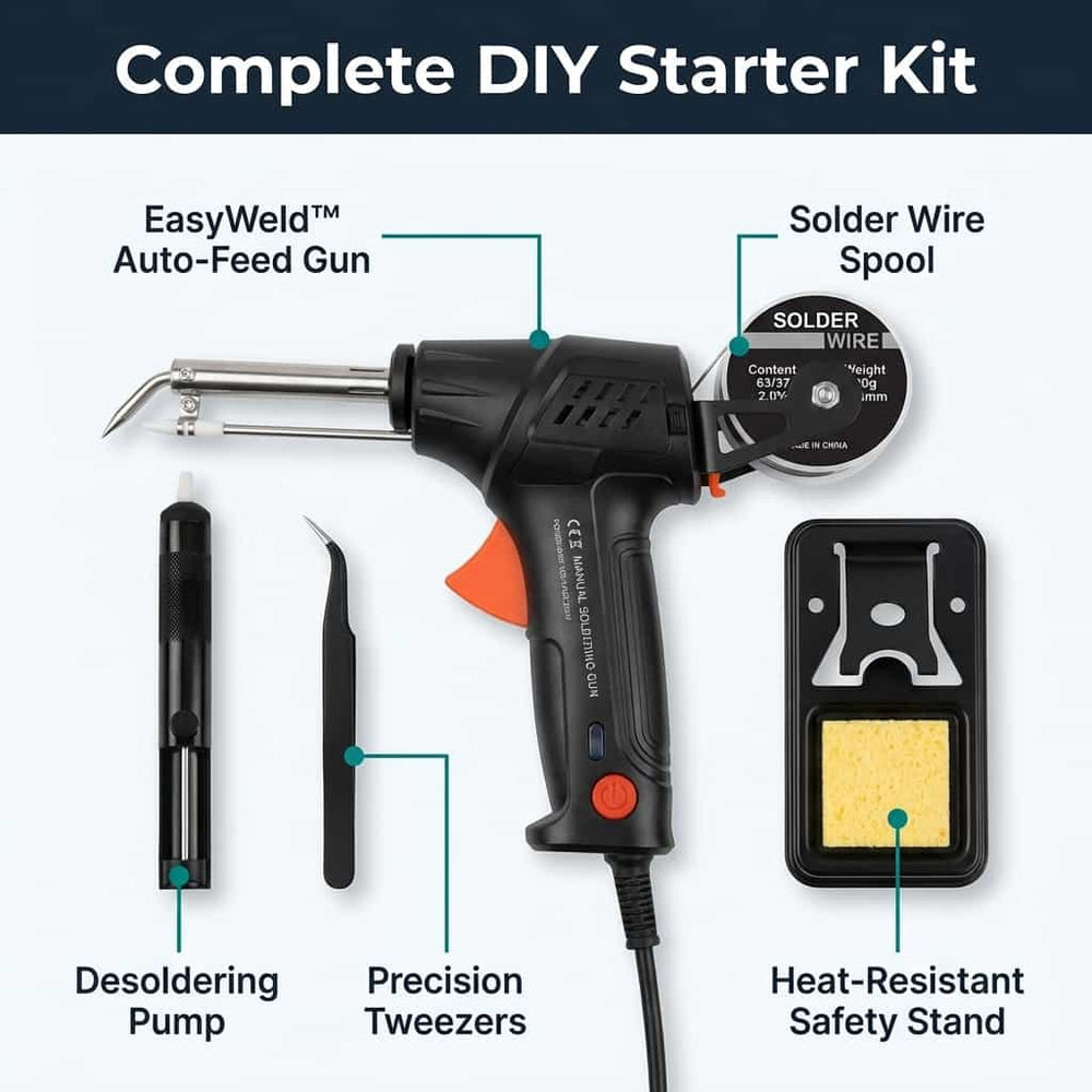 Electric Welding & Cutting Tool | Ceramic Heating Core Reaches Peak Heat in 20 Seconds | Lightweight Design for DIY Repairs