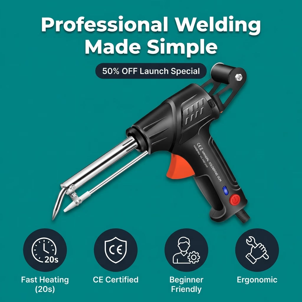 Electric Welding & Cutting Tool | Ceramic Heating Core Reaches Peak Heat in 20 Seconds | Lightweight Design for DIY Repairs
