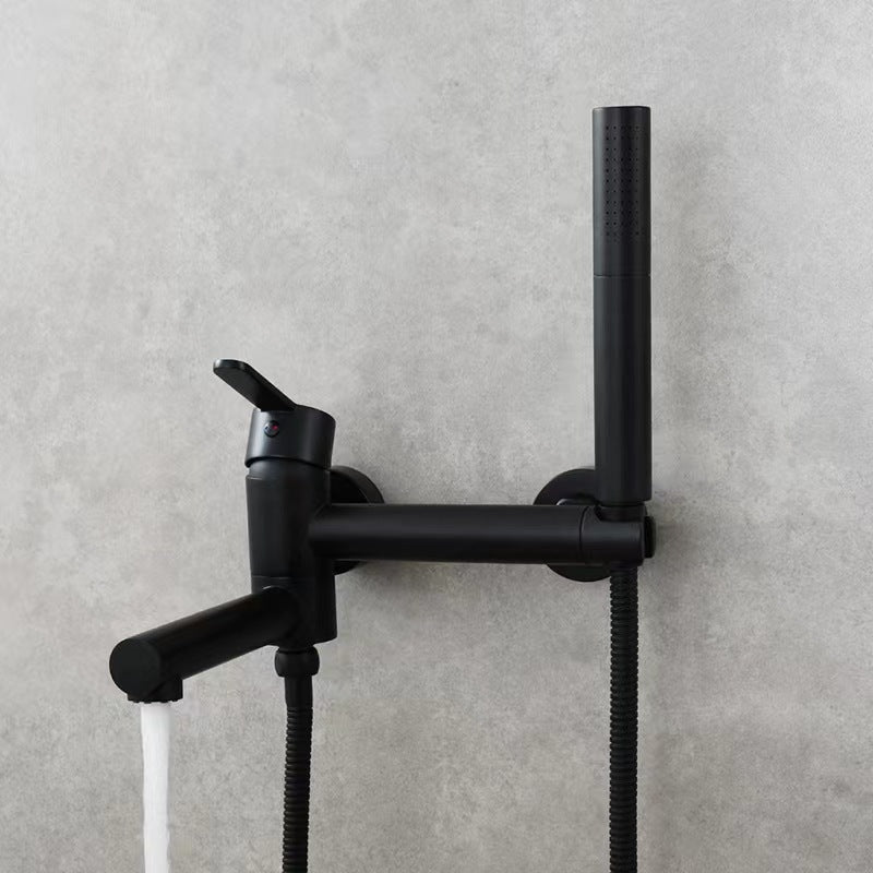 Elegant Brass | Bathtub Faucet Set | Wall Mounted | Includes Bidet Sprayer