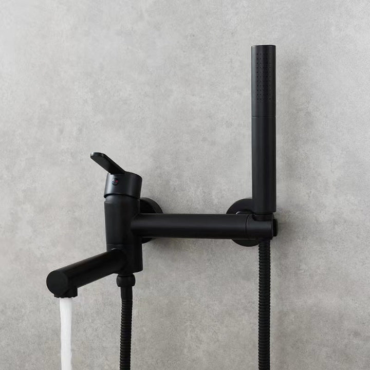 Elegant Brass | Bathtub Faucet Set | Wall Mounted | Includes Bidet Sprayer
