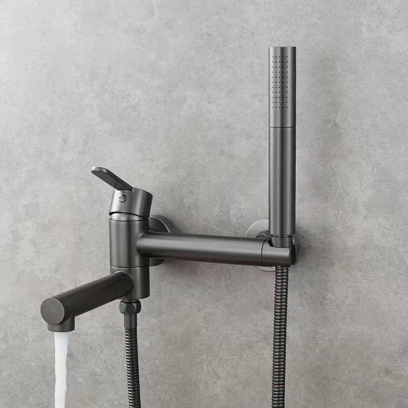 Elegant Brass | Bathtub Faucet Set | Wall Mounted | Includes Bidet Sprayer