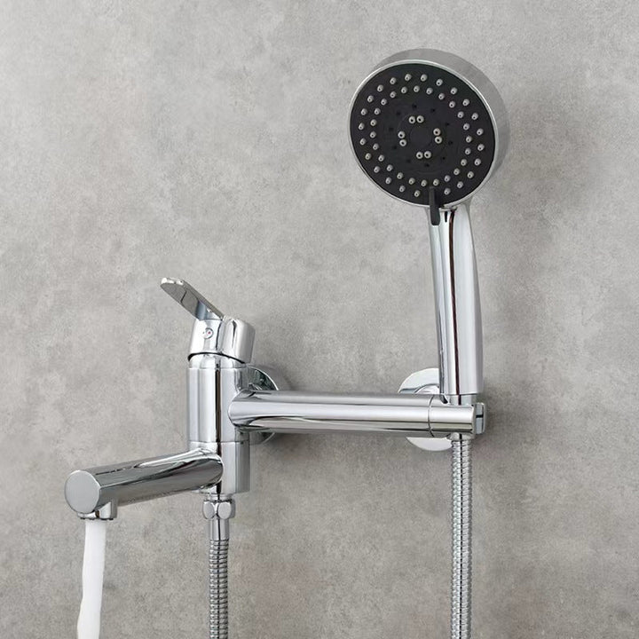 Elegant Brass | Bathtub Faucet Set | Wall Mounted | Includes Bidet Sprayer