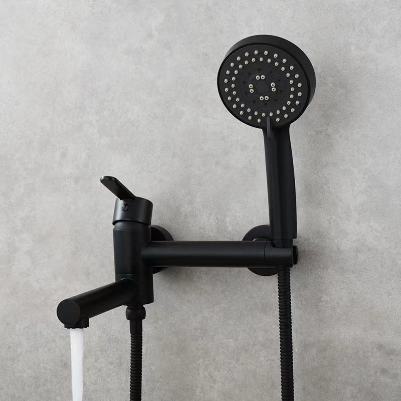 Elegant Brass | Bathtub Faucet Set | Wall Mounted | Includes Bidet Sprayer