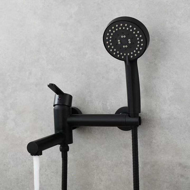 Elegant Brass | Bathtub Faucet Set | Wall Mounted | Includes Bidet Sprayer