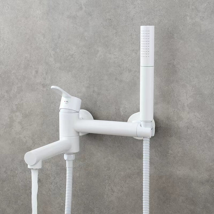 Elegant Brass | Bathtub Faucet Set | Wall Mounted | Includes Bidet Sprayer