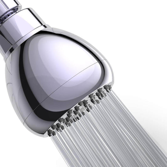 Elegant Collection | High Pressure Shower Head with Anti-Clog Nozzles | Durable Chrome Design for Invigorating Shower Experience 0